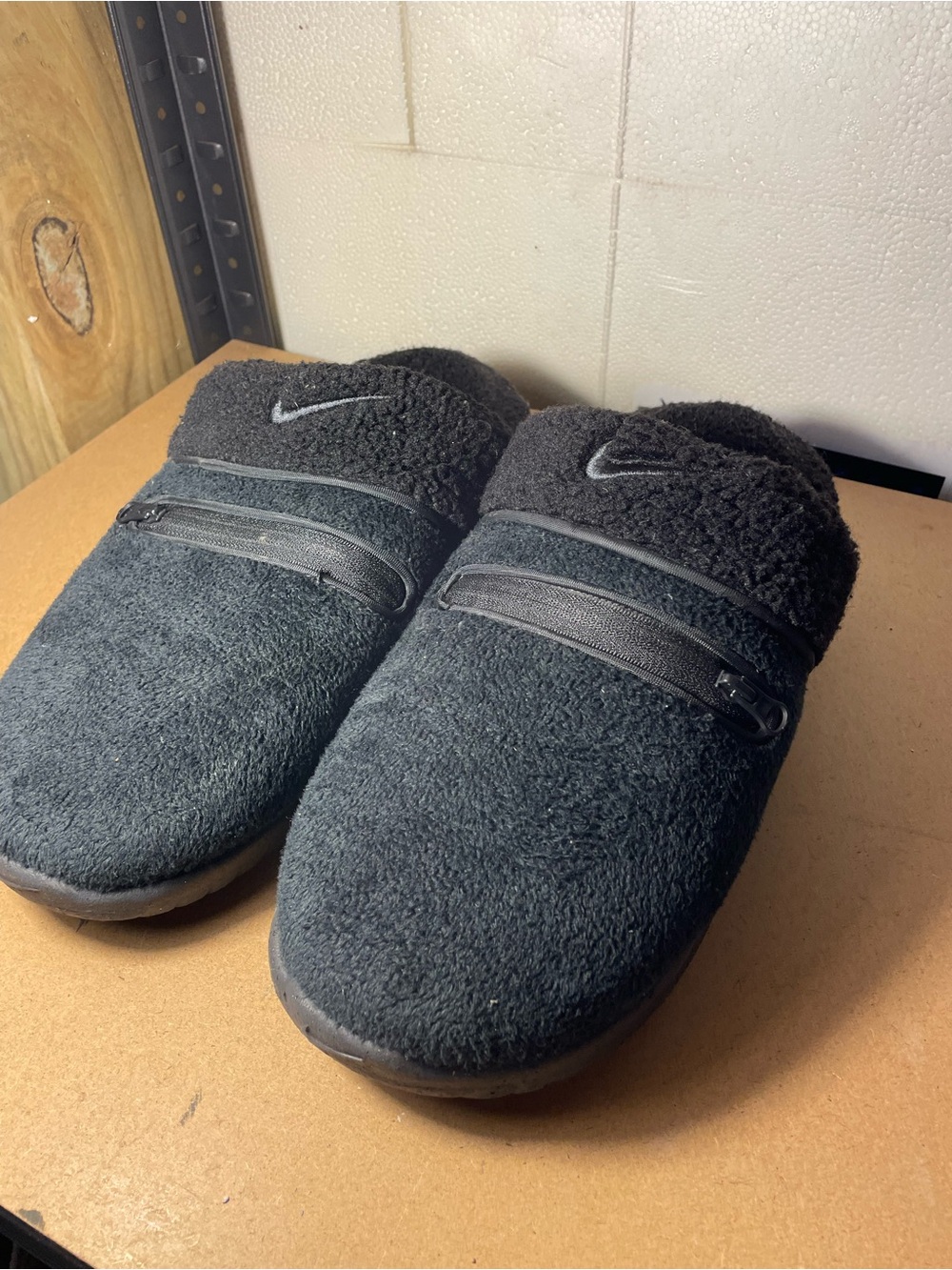 Nike Black Burrow Slippers